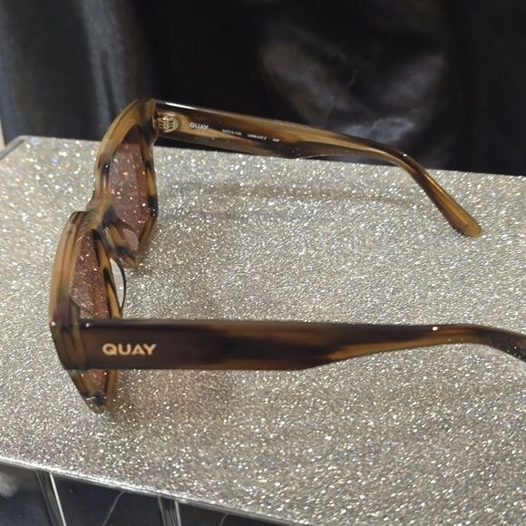 Quay Australia Drive In Square Sunglasses- Dark Tort Frame / Brown Lens main image 10